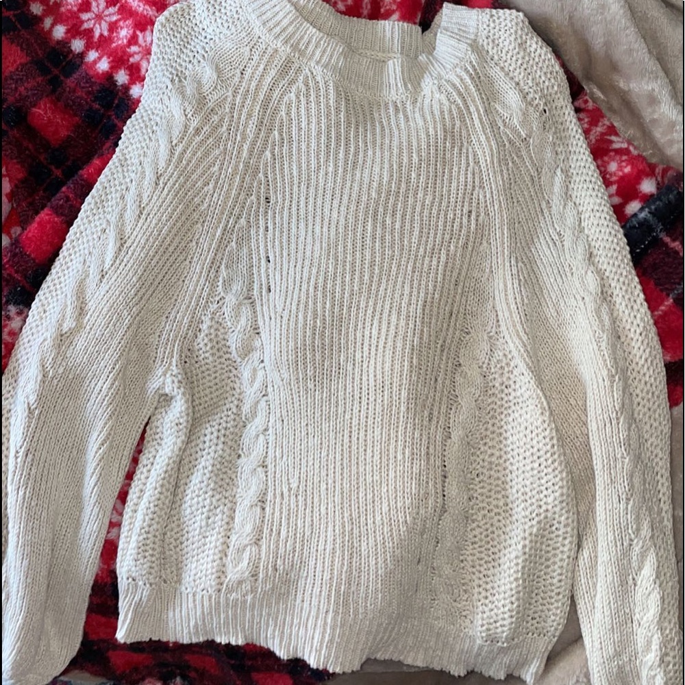 Cream sweater